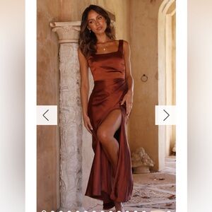 Billy J Alaria Maxi Dress in Rust